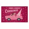 Stupell Industries Midcentury Pink Christmas Printed Outdoor Door Mat, design by Darlene Seale, 18"x30"